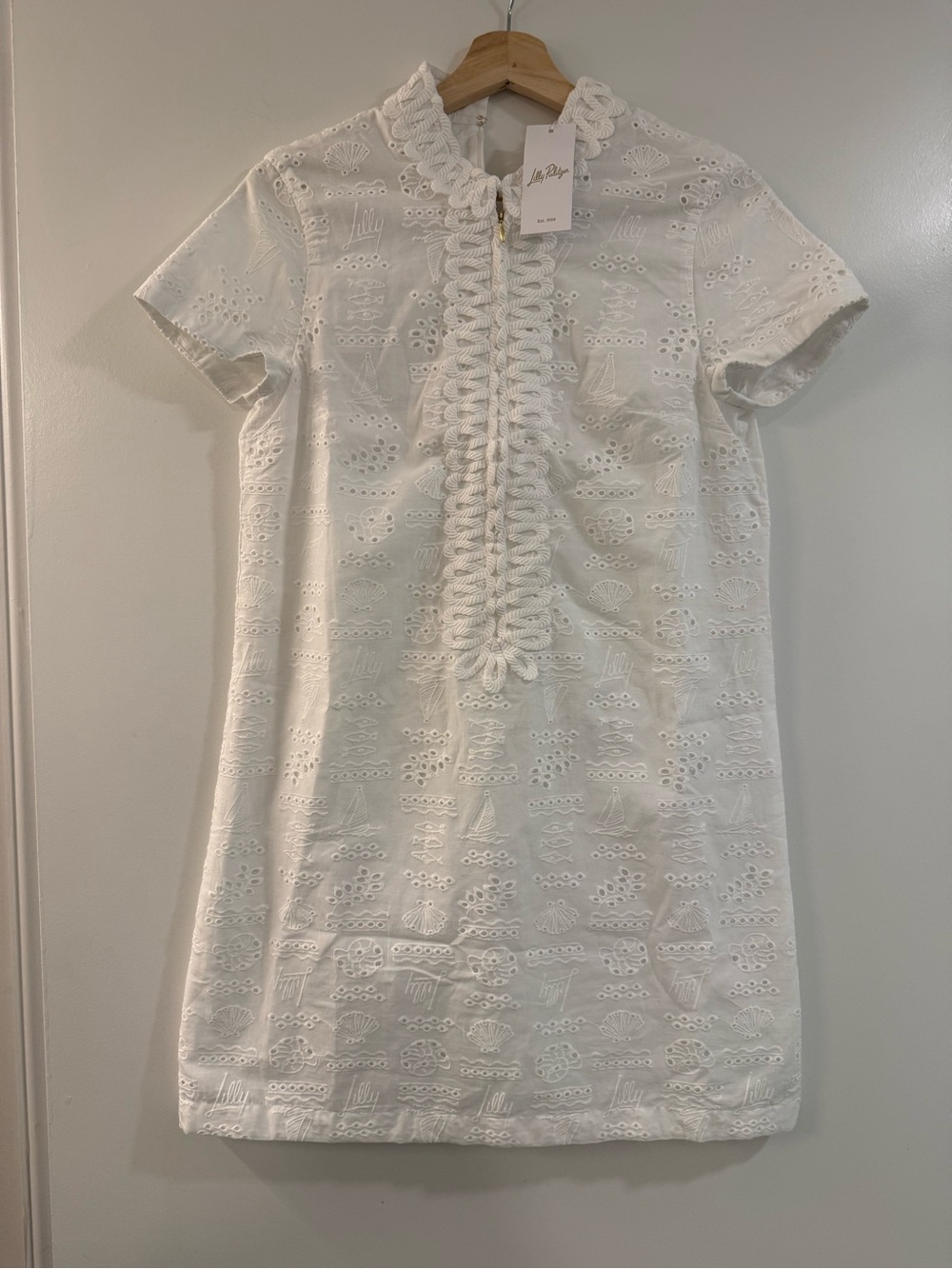 Lilly Pulitzer White Eyelet Shift Dress